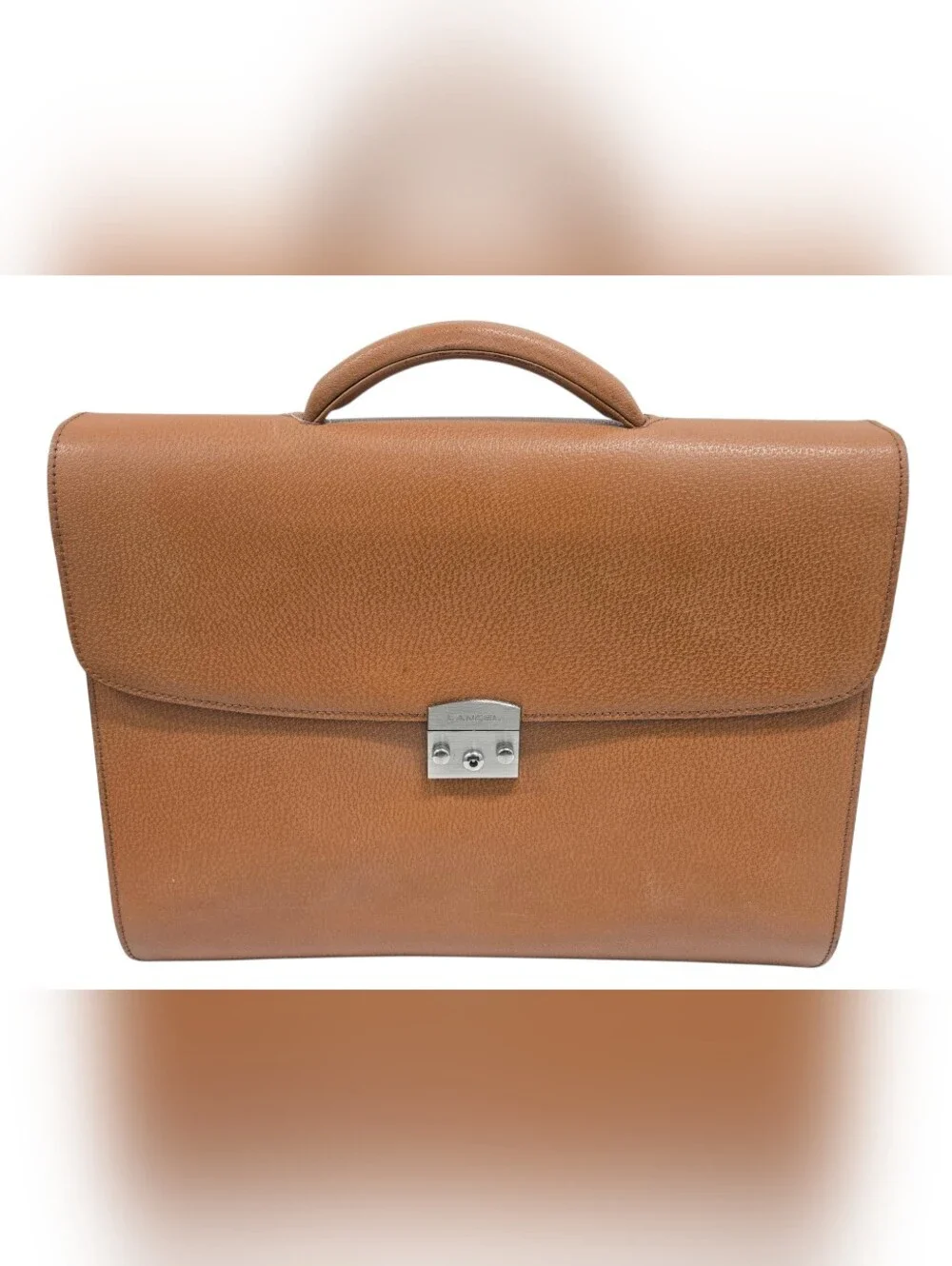 Lancel Made In ITALY Leather  Briefcase Excellent